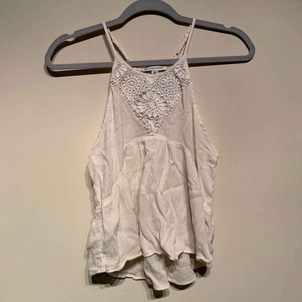 White American Eagle Tank Top